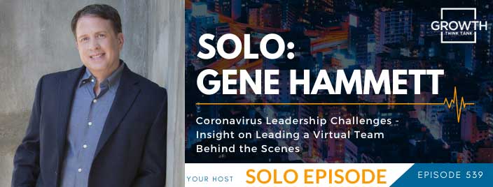 Coronavirus Leadership Challenges - Insight on Leading a Virtual Team - Behind the Scenes