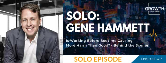 Is Working Before Bedtime Causing More Harm Than Good? - Behind the Scenes